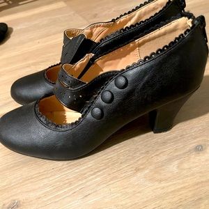 Womens Closed Toe Mary Jane High Heel Oxford Shoes Mina-4 by Chase + Chloe